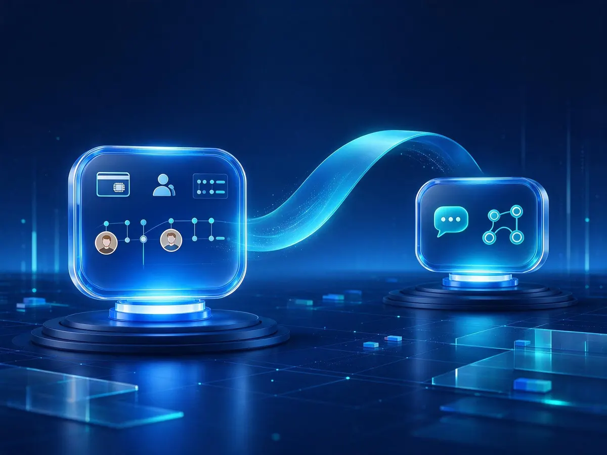 Two AI agents exchanging player context across an iGaming operator's systems